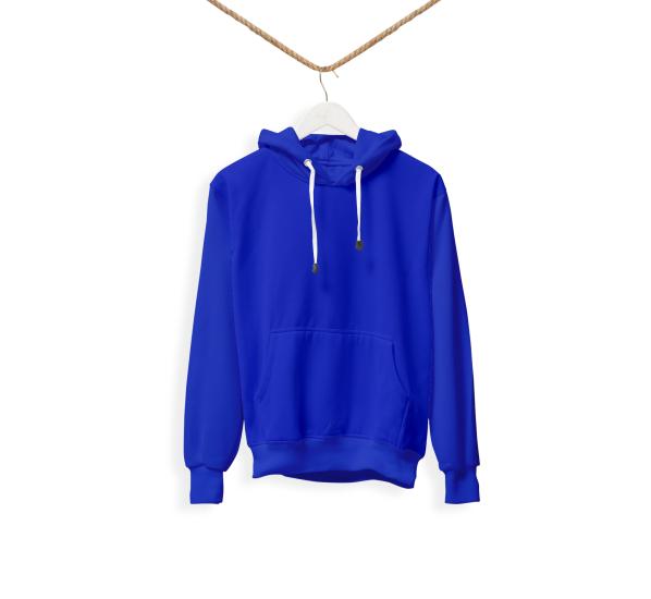 Kadın Basic Mavi Sweatshirt