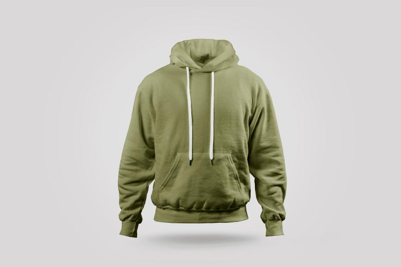 Erkek Basic Haki Sweatshirt