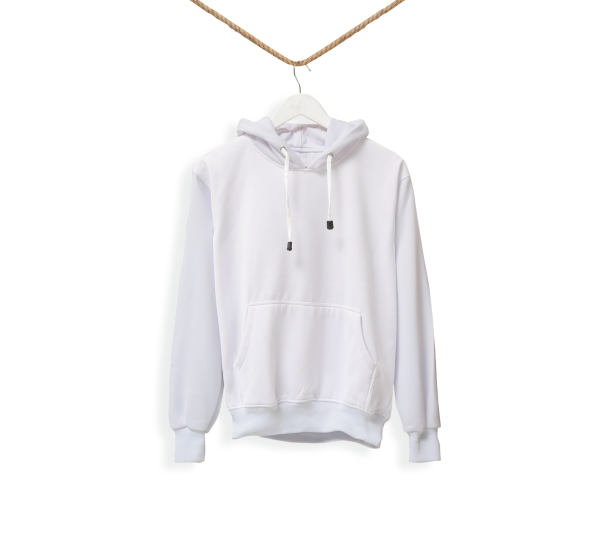 Kadın Basic Beyaz Sweatshirt